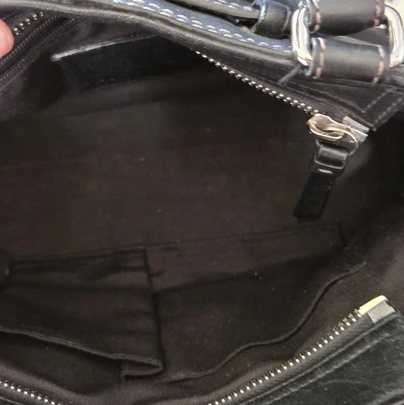 EUC COACH BLACK SMALL SATCHEL - Picture 6 of 9